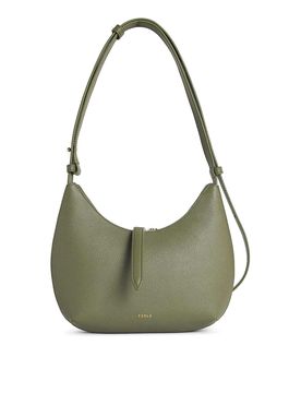 Borsa a tracolla S Goccia in pelle di avocado