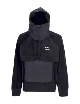 Felpa Cappuccio Uomo Sportswear Air Tf Winterized Hoodie Black/white - Nike - FashionsVida