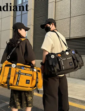 Pieza Bolsa de gimnasio multifuncional de gran capacidad Mochila de viaje, con compartimentos húmedos/secos, correas de hombro ocultas y asa de carri - Shein - FashionsVida