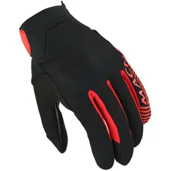 Guanti Moto Obtain leather Nero Rosso taglia XL
