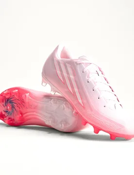 F50 SPARKFUSION LEAGUE Firm Ground / Artificial Ground Football Boots Womens 37 1/3 Solar Turbo / Cloud White / Distilled Pink - Adidas - FashionsVida