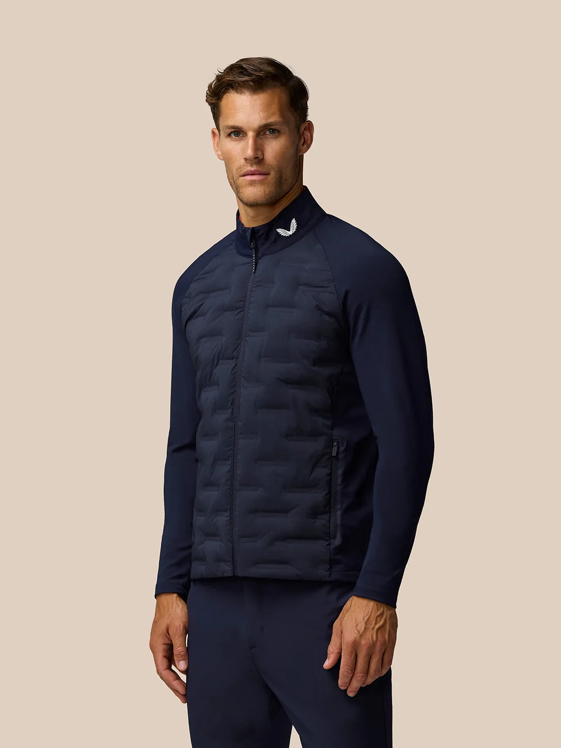Golf Pinnacle Jacket - Midnight Navy MIDNIGHT NAVY/ WHITE 2XL male - Castore - FashionsVida
