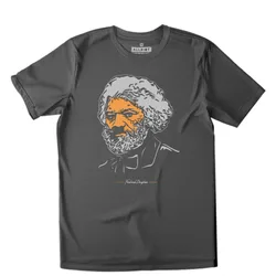 Frederick Douglass Organic T-Shirt - Charcoal