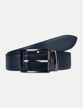 Belts Wendegürtel aus bombiertem Leder Blau 95