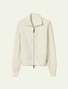 Homme Pull Hiver Laine Mérinos Cachemire Zippé Col Roulé Cardigan M
