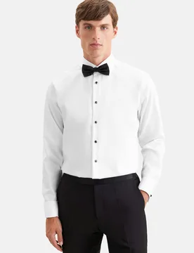 Slim Smokinghemd Uni Weiß 38 - Seidensticker.com - FashionsVida