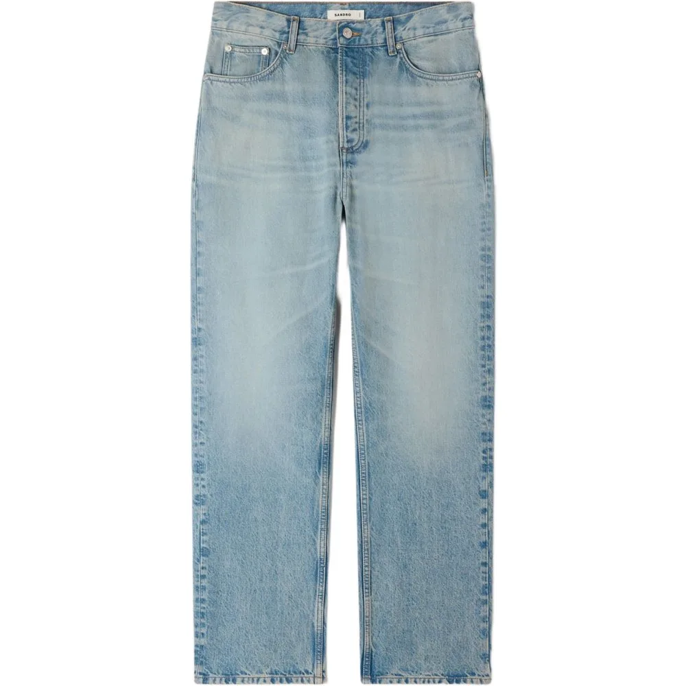 Vaquero loose de hombre holgado desteñido - sandro - FashionsVida