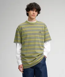 Superdry Herren OverGrößed T-shirt mit Streifen Green - Größe: L