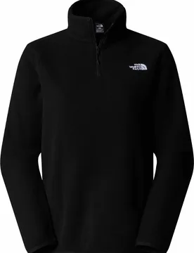 Fleece mit halbem Reißverschluss W Glacier Fleece 1/4 Zip Jacket TNF Black für Damen Größe XL schwarz - The North Face - FashionsVida