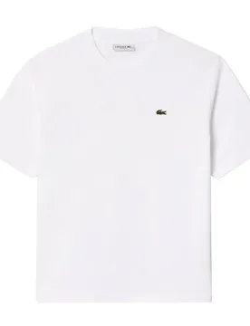 Lacoste Pima Tee White XXL Damen - Lacoste - FashionsVida