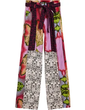 Pantalón de mujer fluido patch - Desigual - FashionsVida