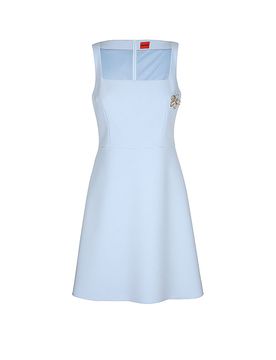 Hugo Minivestido KISURA azul claro 40