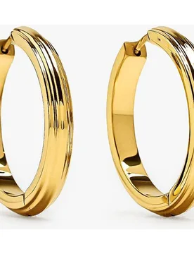 Pendientes de aro de acero inoxidable en lisos - Parfois - FashionsVida