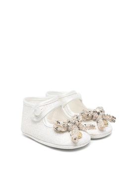 Ballerine con fiocco in paillettes