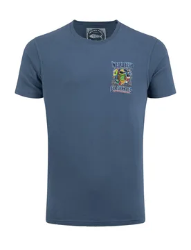 Weird Fish Sea Shanties Back Print Artist T-Shirt Size 4XL - men men all-mens men tshirts men tshirts graphic offers all-offers offers mens-2-for-40-t - Ensign Blue - FashionsVida