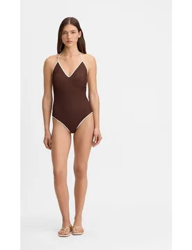Bañador de mujer escote pico - Simorra - FashionsVida