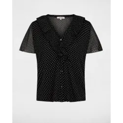 Camiseta de mujer con estampado de lunares