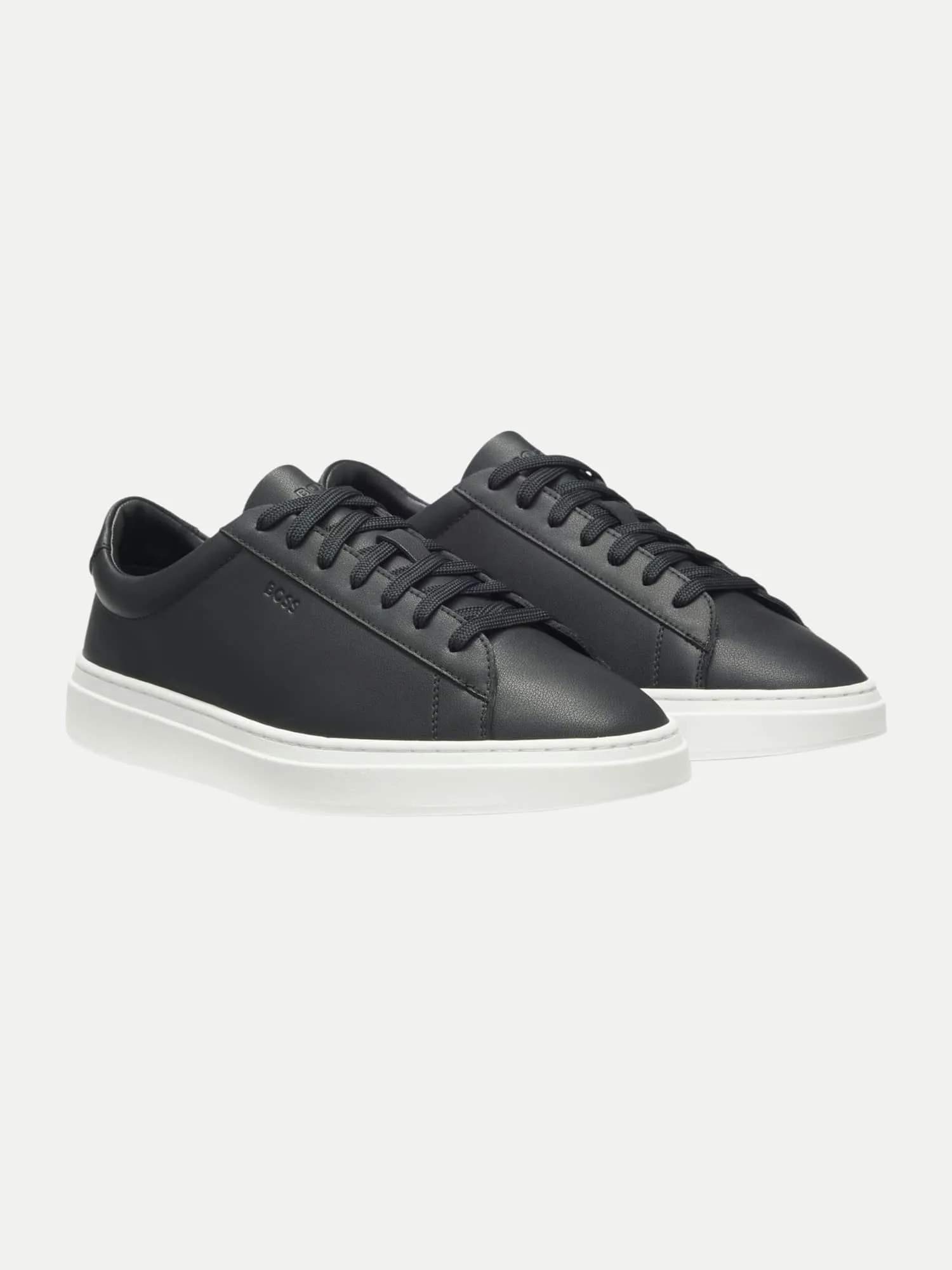 Black Leder- Sneaker Kieran Schwarz 42 - BOSS - FashionsVida