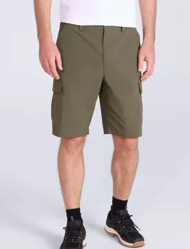 Delta Cargo Mens Stretch Shorts - Green - Green - Size: W40 - Mountain Warehouse - FashionsVida
