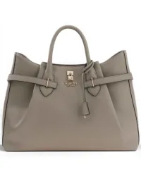 Borsa Yesba Saffiano Girlfriend Satchel Donna Dark Taupe in Materiale Sintetico con Logo Frontale