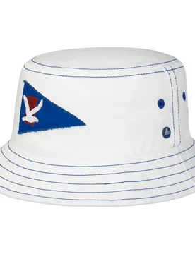 Seagull Bucket Cloth Hat by - white - Female - Size: L (58-59 cm) - Hammaburg - FashionsVida
