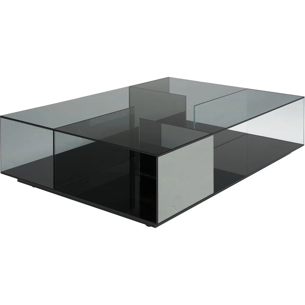 Mesa de centro rectangular de cristal Labirinto Natuzzi - Natuzzi Italia - FashionsVida
