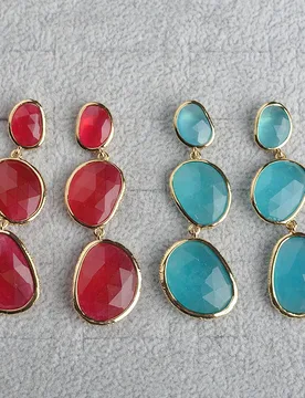Women's Fashion jewelry Cat's Stone Plated Earrings - Aliexpress - FashionsVida