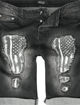 Rock Short - Walk With Me In Hell - 29 bis 34 - für Männer - Größe 34 - schwarz - Männer - male - Rock Rebel by EMP - FashionsVida