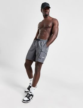 Mens Pantaloncino da Nuoto Cargo - Grigio, grigio grigio Uomo taglia S
