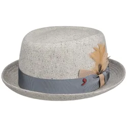 Janston Pork Pie Silk Hat by Alfonso DEste - grey-mottled - Size: M (56-57 cm)