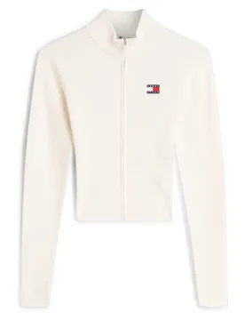 Maglione Con Zip Completo Dw0dw20967 Ancient White S