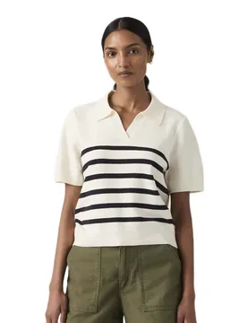 Felpa Super Soft Isabella Stripes Tofu / Anthracite Night L - Levi´s ® - FashionsVida