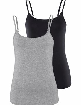 VIVANCE Top gris / negro