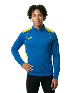 Championship Vii Half Zip Sweatshirt Royal / Yellow XL - Joma - FashionsVida