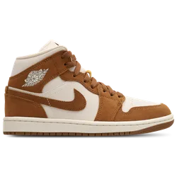 Aj1 Mid Damen Sneaker - Braun - Größe 42 - Leder Brown 42