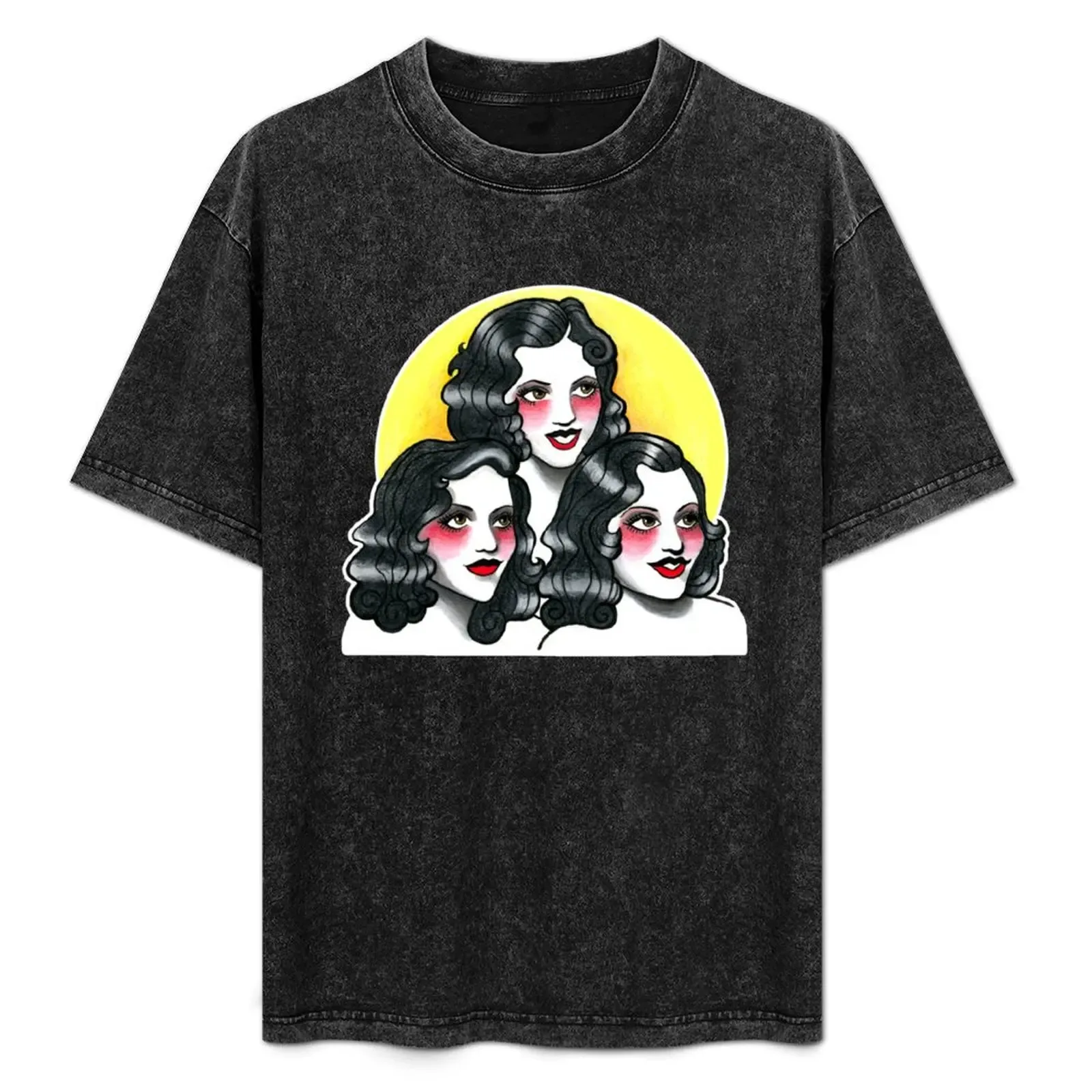 Boswell Sisters T-Shirt Simple Solid Color Crew Neck Tee - Aliexpress - FashionsVida