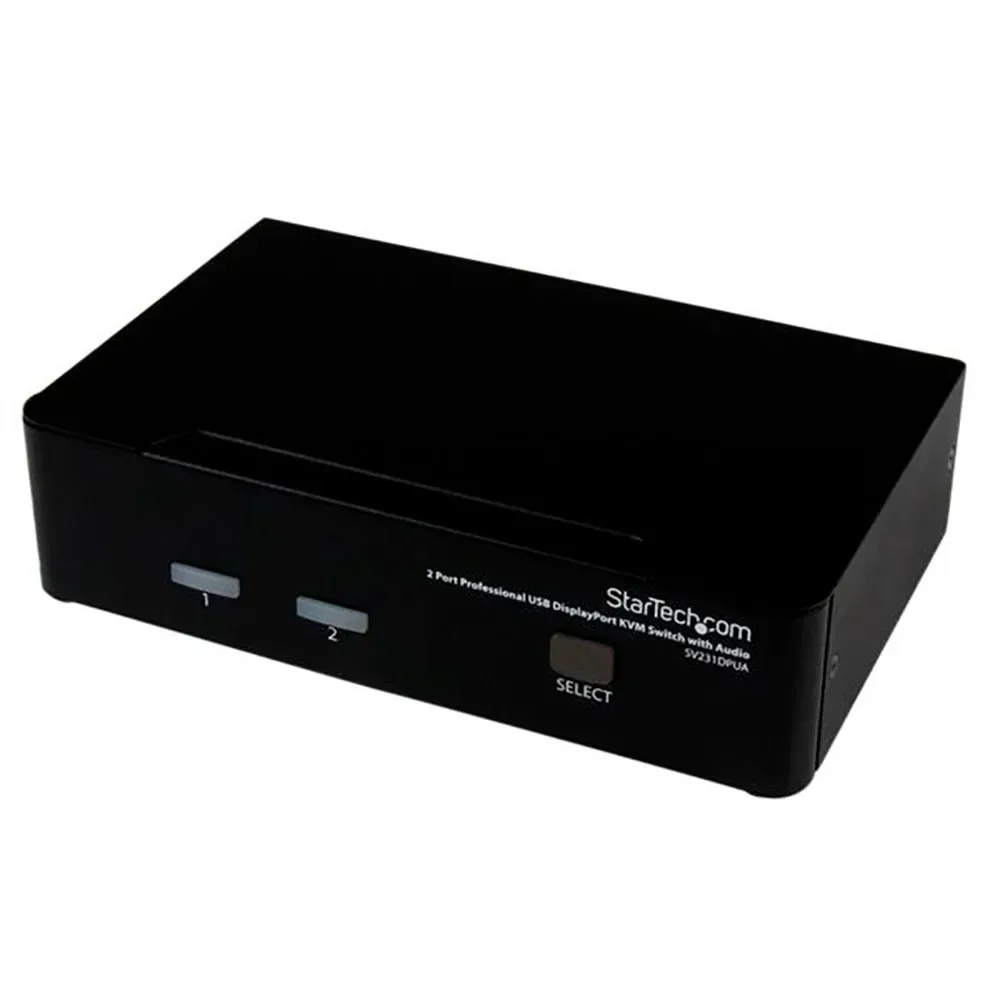 Commutateur Kvm Displayport Usb 2 Ports Black One Size unisex - StarTech - FashionsVida