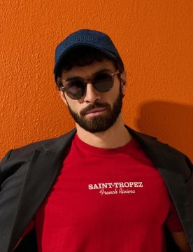 Cappello con visiera - blu scuro