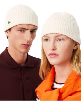 Mütze Beanie, weiss one_size_fits_all - Lacoste - FashionsVida
