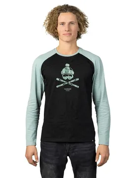 T-shirt à Manches Longues Hanes Anthracite / Slate Gray XL