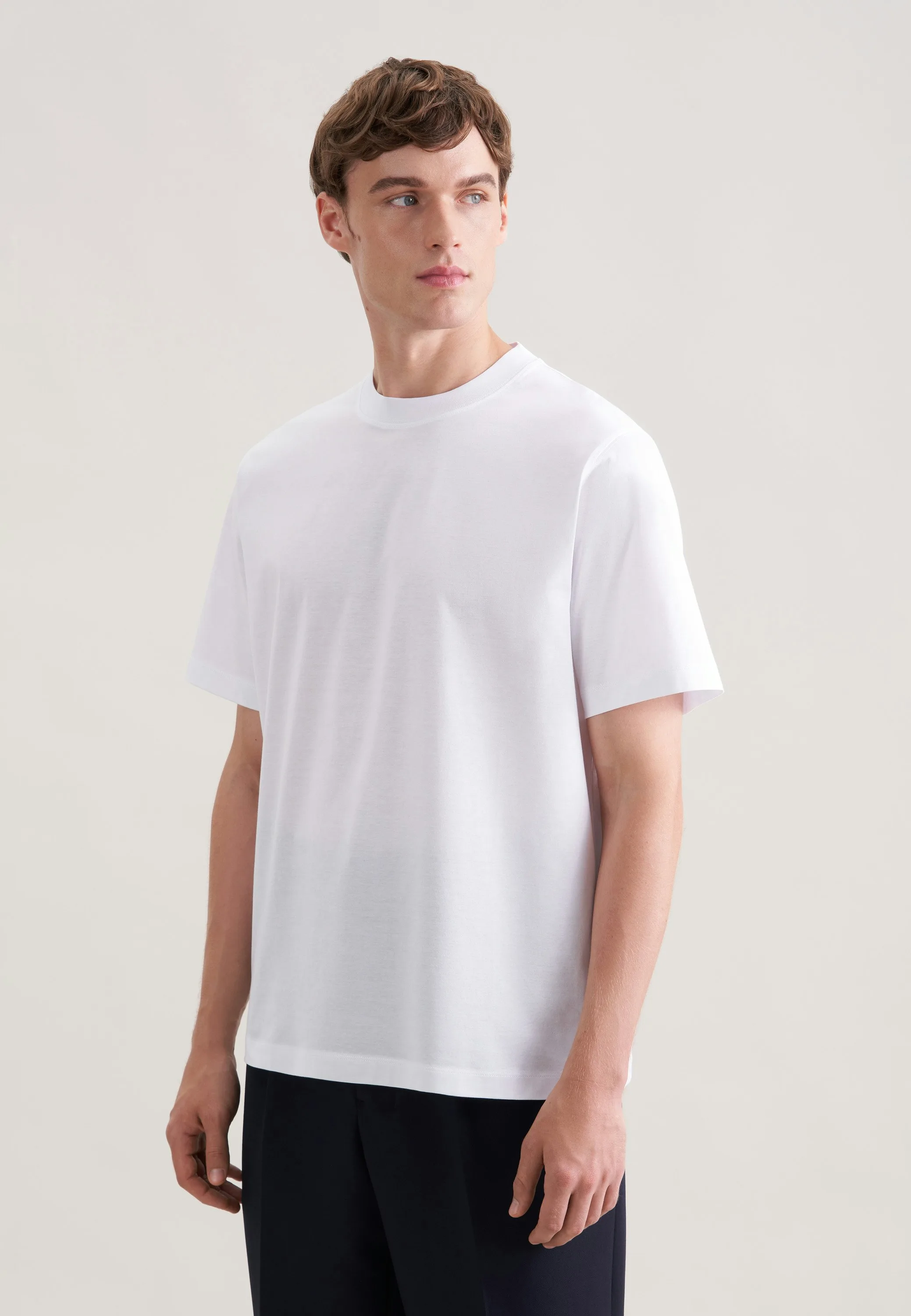 T-Shirt Uni Weiß 3XL - Seidensticker.com - FashionsVida