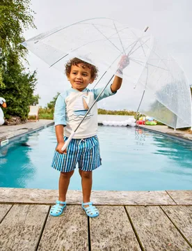 Piece Long Sleeve Rash Vest Swim Set (6 Mths-6 Yrs) Light Blue Mix male - JoJo Maman Bébé - FashionsVida