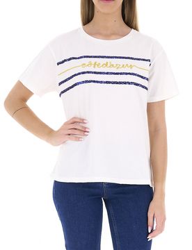 T-shirt girocollo PANNA 46