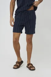 Mens Stripe Shorts - Navy - Size 2xl