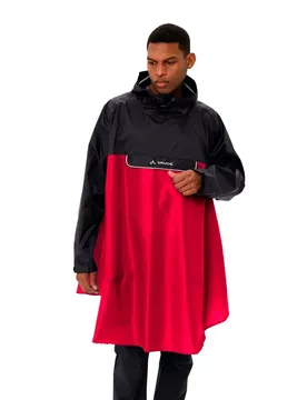 Poncho Impermeabile Valero Red / Black