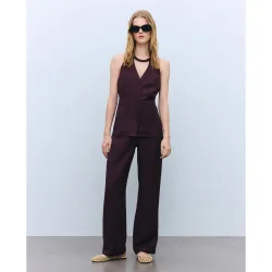 Pantalón de mujer ancho de lino