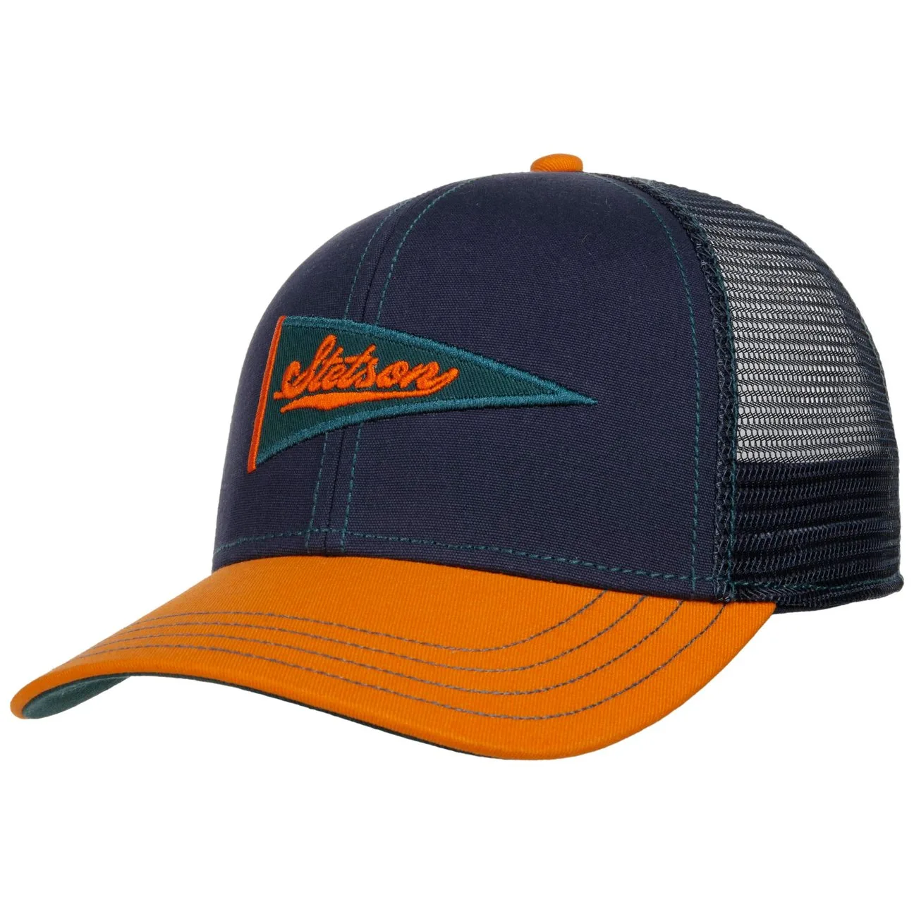 Flag Cap by - blau-orange - Size: One Size - Stetson - FashionsVida