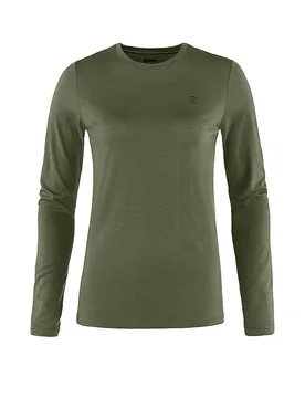 Damen Funktionsshirt Abisko Wool olive M - Fjällräven - FashionsVida