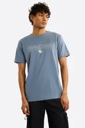 Mens Effin T-Shirt - Blue Cotton - Size Small