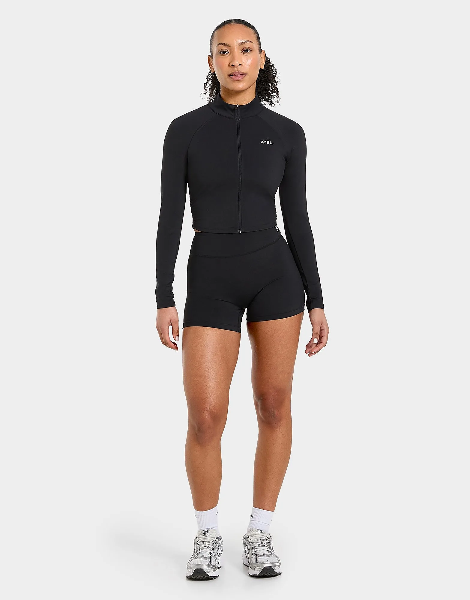 Physique Full Zip Top - Damen, Schwarz - female - Size: L - AYBL - FashionsVida